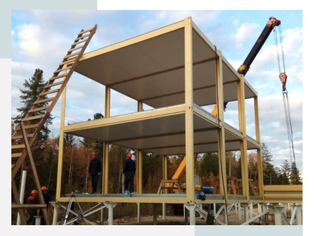 Строительство модульных здания Назарово