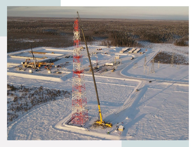 Мачты связи в Назарово