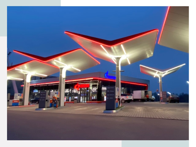 Навесы для АЗС в Назарово