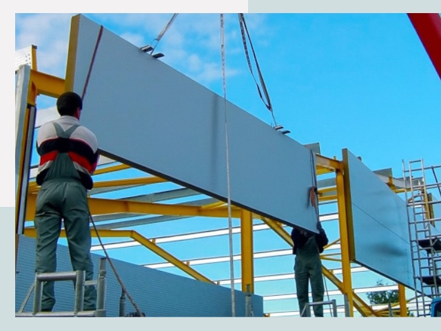 Монтаж сэндвич-панелей в Назарово от 617 руб.