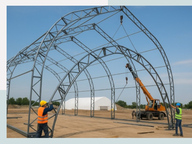 Монтаж ангаров в Назарово от 617 руб. - Надежно и быстро